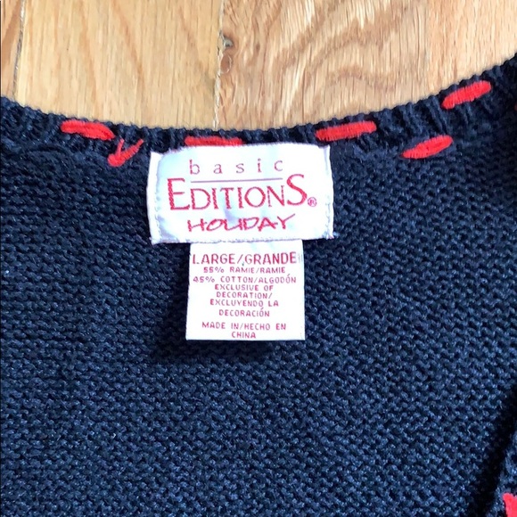 Holiday sparkly Ugly sweater vest free w purchase - Picture 2 of 6